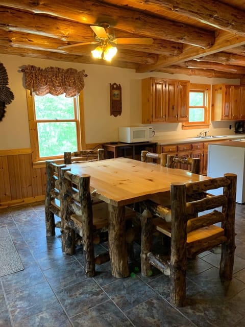 Large Rustic Dining Table and Chairs