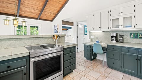 Kitchen and additional workspace