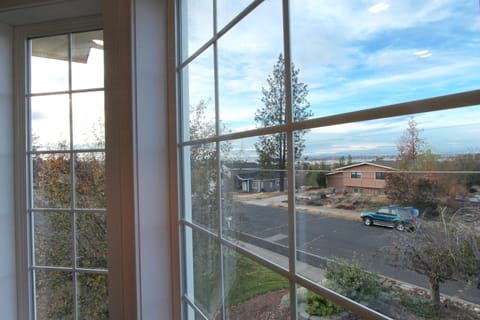 View facing left out of the front living room window - does not do it justice!