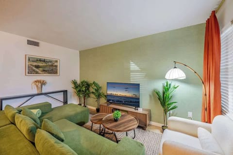 Our living room offers plenty of space to spread out and relax.