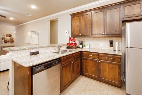 View of the living room from the kitchen