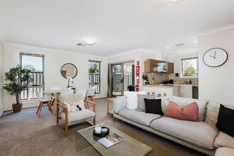 An open plan living, dining and kitchen area is ideal for entertaining.