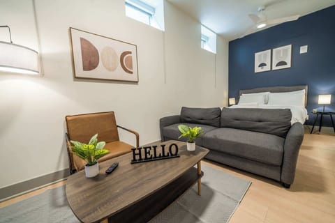 Living Room: An open-plan design with plenty of natural light and contemporary decor, making you feel right at home.