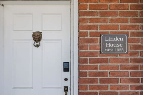 The Linden House plaque marks more than a name - its a promise of comfort, charm and connection in the heart of IU country.