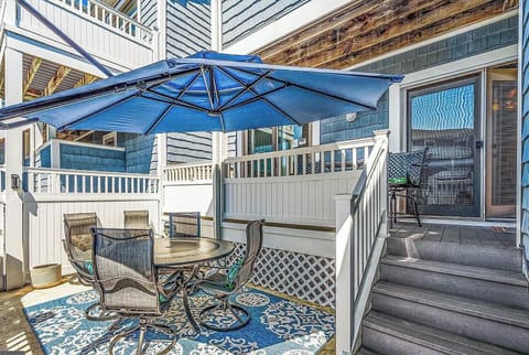 Spacious and private outdoor living area.