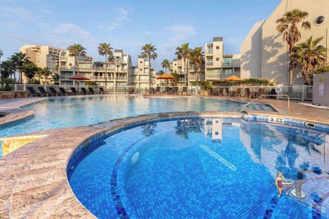 Dive into relaxation with two refreshing communal pools.