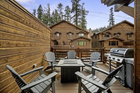 Private patio with firepit and BBQ