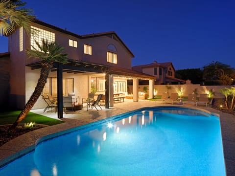Sparkling pool, sun loungers, BBQ, cornhole, and outdoor patio furniture. *Katch a Kid pool net system available on request.
