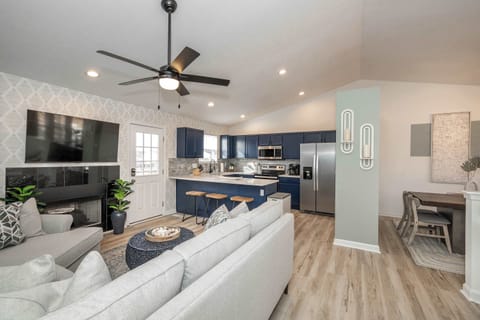 Enjoy cozy nights in the main living space, streaming all your favorites