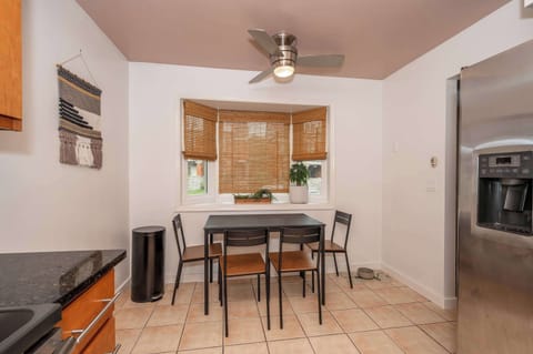 Dining table with seating for 6