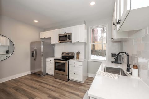Apt 1 – The kitchen is spacious & well equipped for your visit to Covington