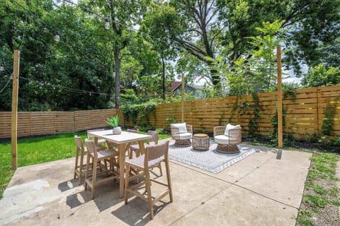 Lounge the day away in the fresh air on the sunny patio!