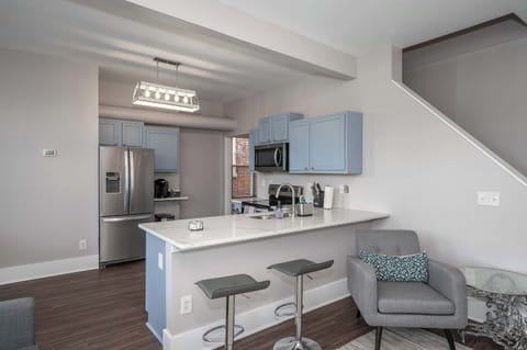 Kitchen with bar stool seating