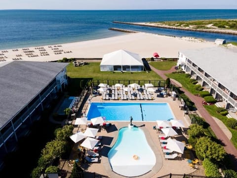 Soak up beachfront resort vibes with pools steps from sand.