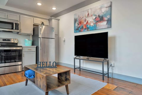 Living Room: Make yourself at home in the cozy living room with a comfy sofa and TV to unwind.
