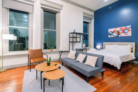 Living Room: Make yourself at home in the cozy living room with a comfy sofa and TV to unwind.