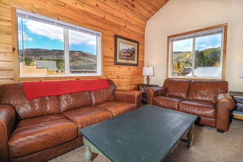 Living Area Seating w/ Views of Downtown Grand Lake
