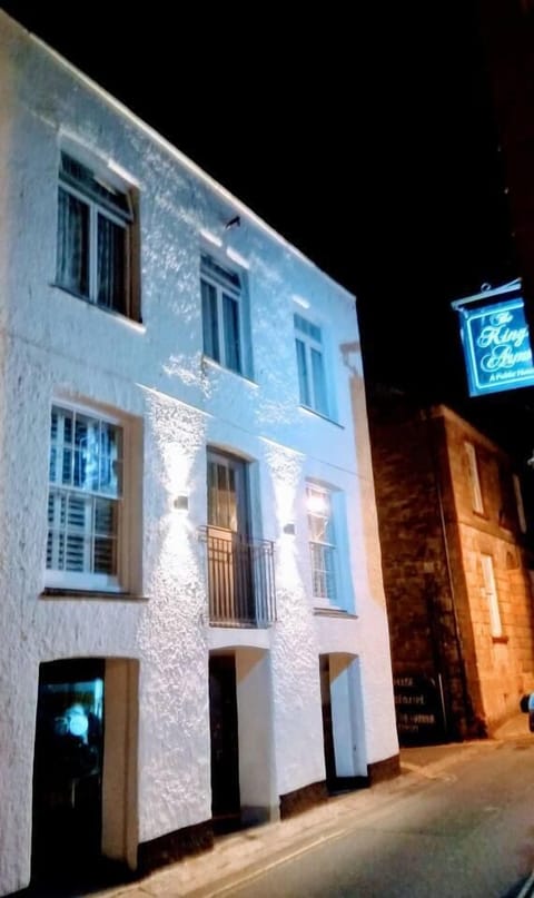 Front facade at night