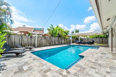 Pool and seating area