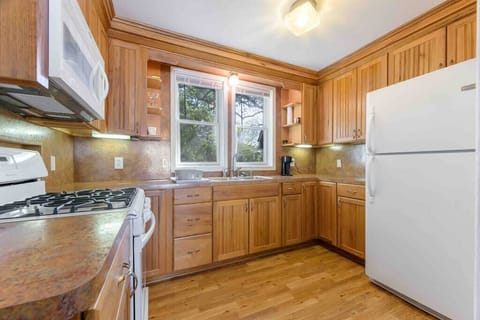 Kitchen equipped with modern appliances