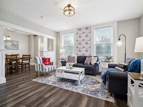 ⚓ Coastal Comforts Await  Relax in this bright, nautical-inspired living space – where every detail invites you to kick back and unwind. ️