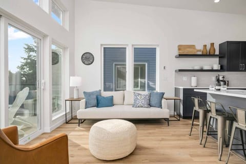 Thoughtfully designed décor and an abundance of natural light throughout the space.