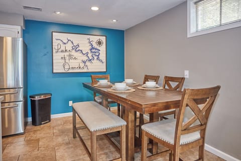 Dining table with seating for 6