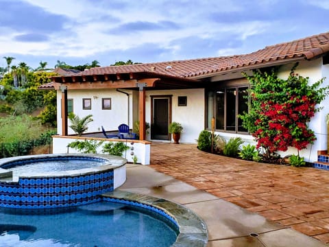 Front entrance, from gate