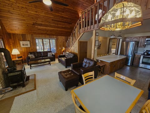 living room and eating area