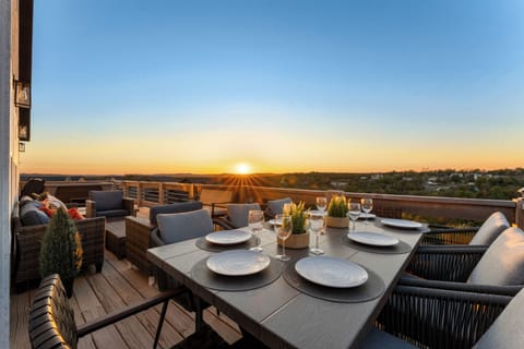 The expansive wraparound deck offers stunning views of Table Rock Lake.