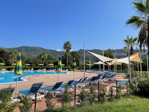 Swimming pool to the rear of the apartment