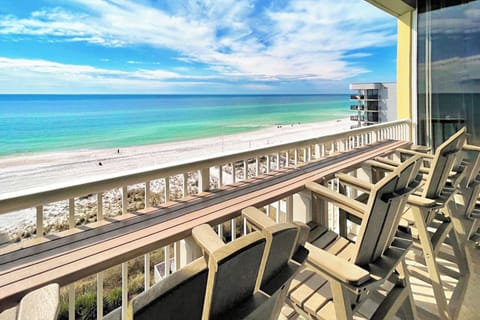 Beachfront Balcony - Waters Edge Resort Unit 604 Okaloosa Island Fort Walton Beach Vacation Rentals by Sunset Resort Rentals