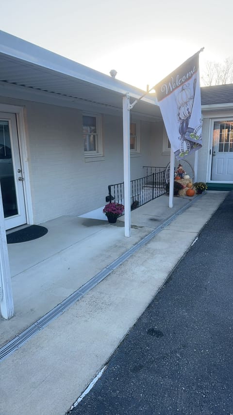 Your private entrance to the basement living.  Nice lighting