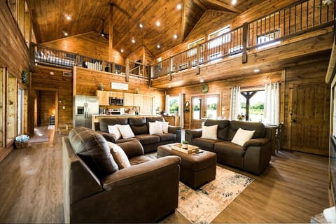 Spacious Living Room surrounded by windows