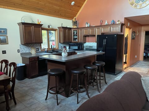 Kitchen area, with dining table 