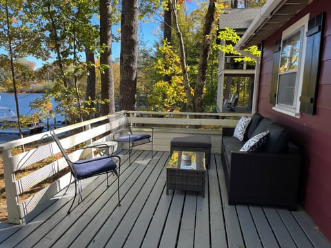 Seating area on deck.