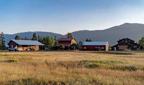 View of the entire property. The Guest Suites are located in the small building on the left.