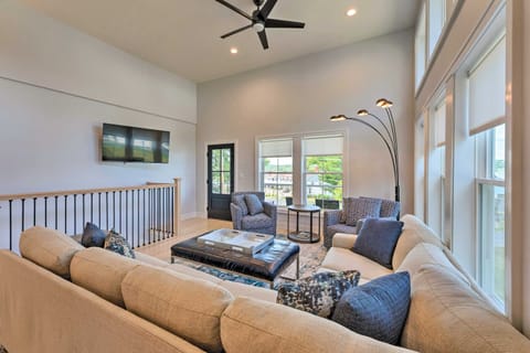 Kick back in the elegant living room & stream all your favorite entertainment