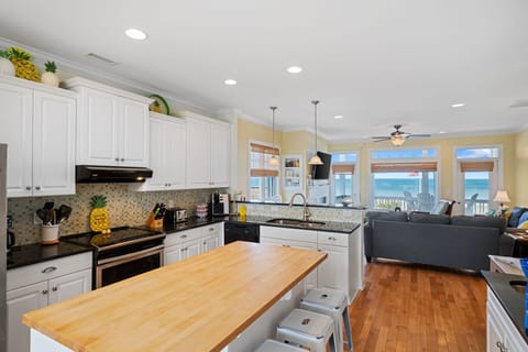 UNIT 1 -- Middle Level -- Main Gathering Space -- Open Floor Plan