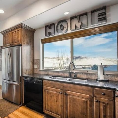 Winter view from kitchen sink