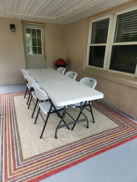 Outdoor dining table