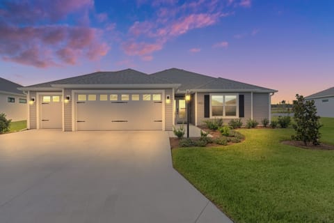 Front of House at Sunset