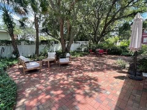 Spacious Brick Courtyard