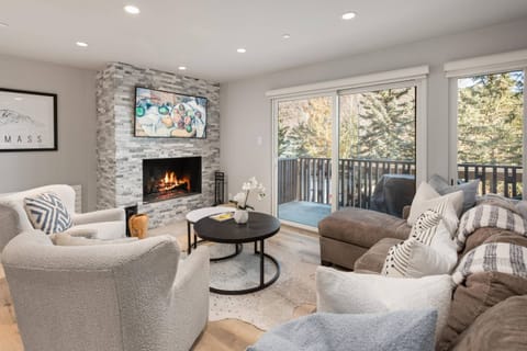 The soft color palette in this vacation rental creates a warm and welcoming space you will want to stay in forever.