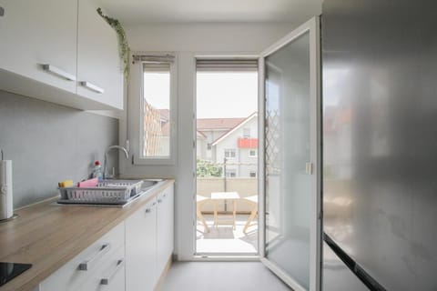 Our fully equipped kitchen with balcony