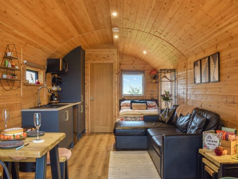 Open plan living space | Machlud Haul - Blaenplwyf Shire Pods, Lampeter Cambrian mountains