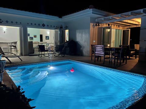 Pool at night