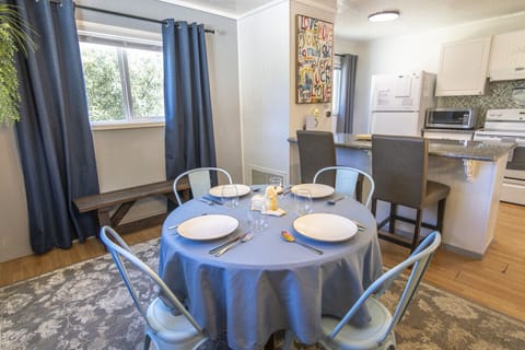 Dining table and kitchen counter