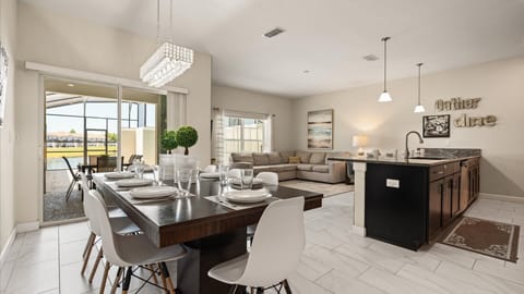 Indoor Family Dining Area and Kitchen 