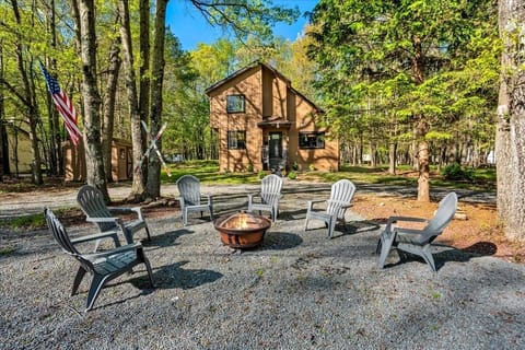 Roast smores, tell stories around the outdoor fire pit
